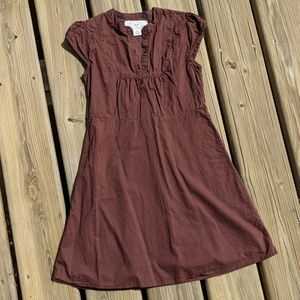 GAP - brown dress with tiny dots